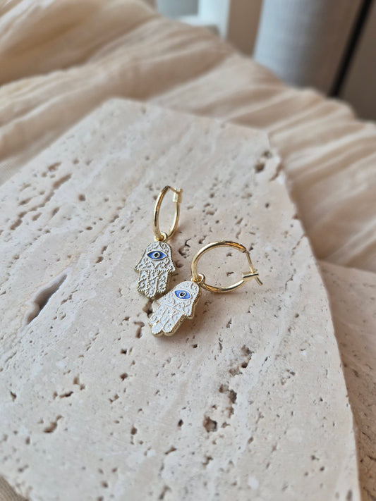 Hamsa Hand Hoops