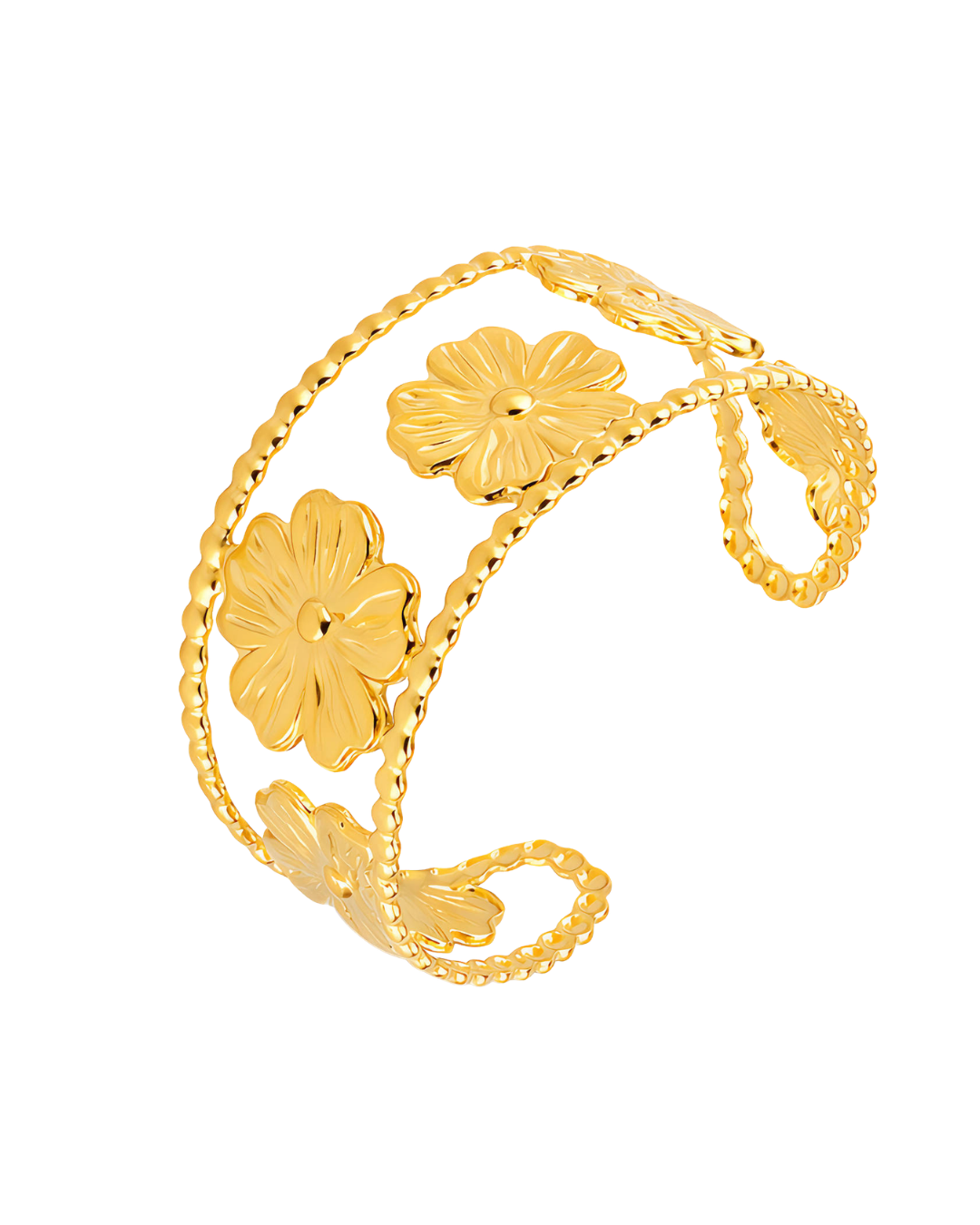 Seraphina Gold Blossom Open Cuff