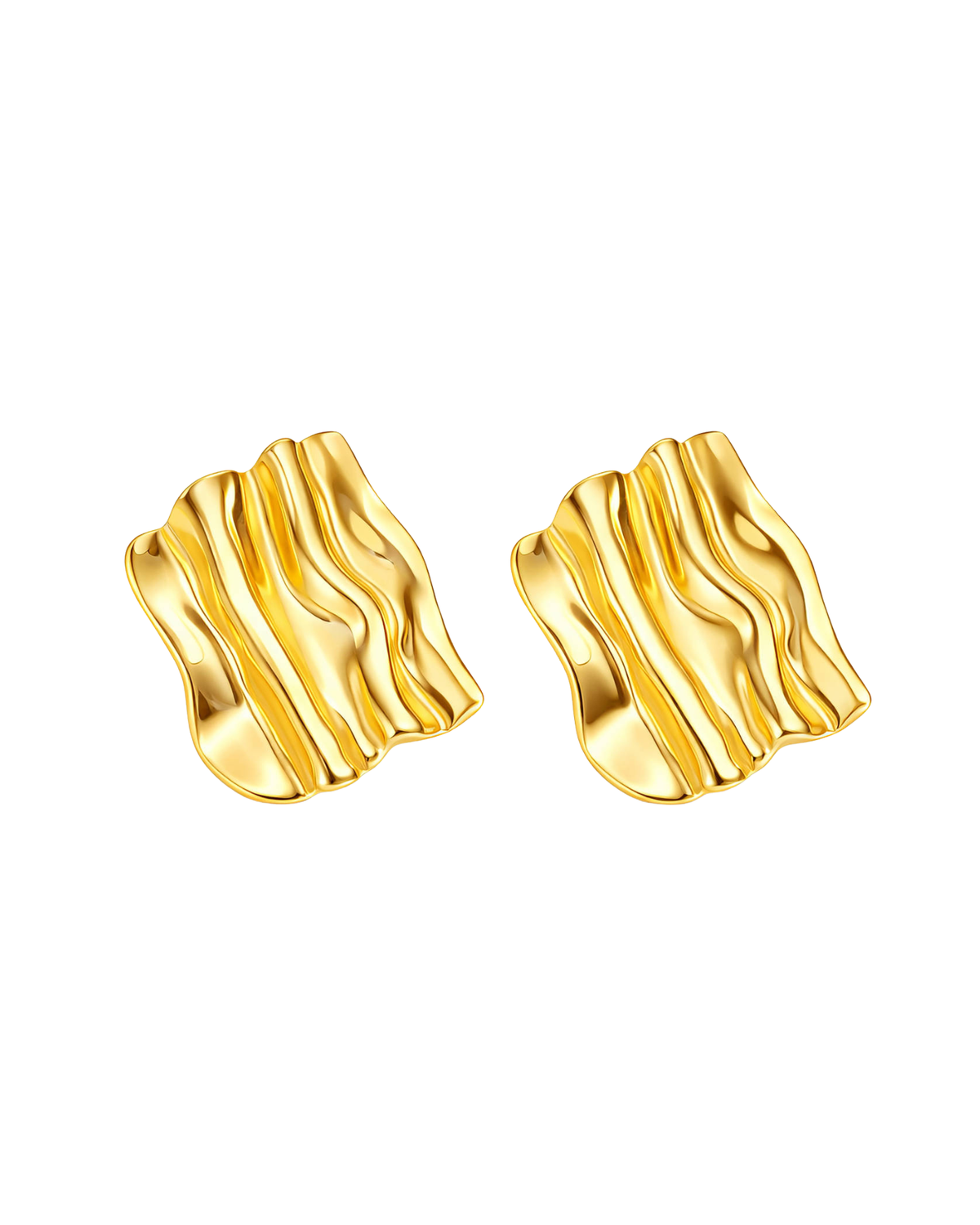Molten Wave Square Studs
