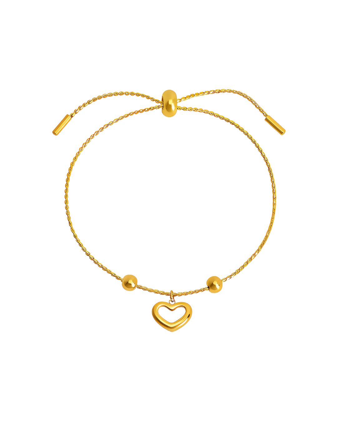 Elysian Heart Station Slider Bracelet