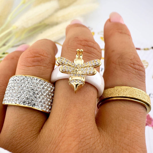 The Golden Nectar Bee Ring
