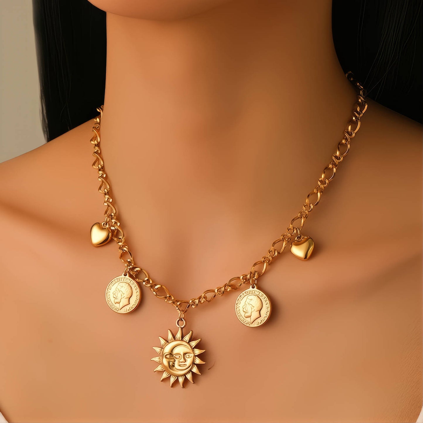 The Solar Heritage Charm Necklace