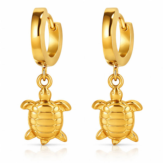 Turtle Drop Earrings