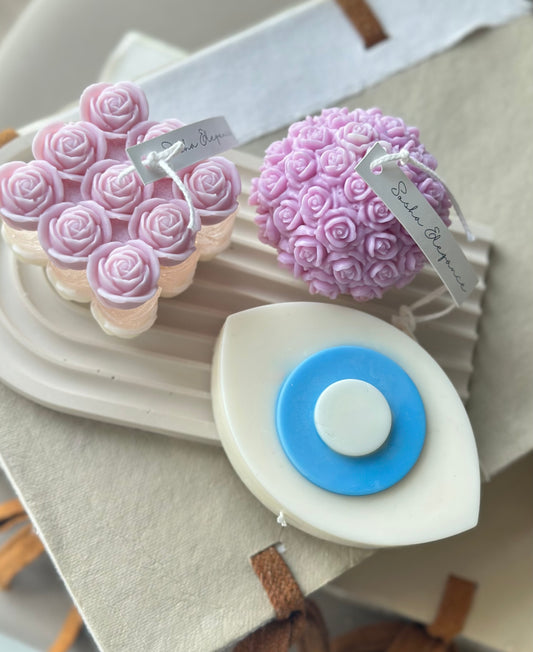 Bubble Flower Candles