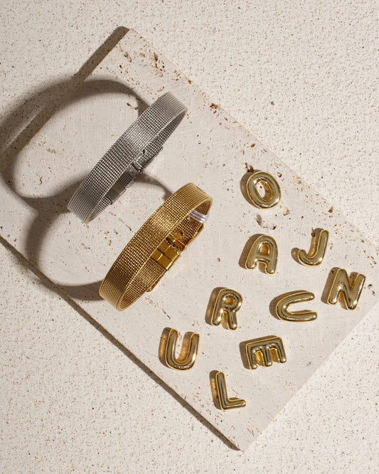 Metal Belt Name Bracelet