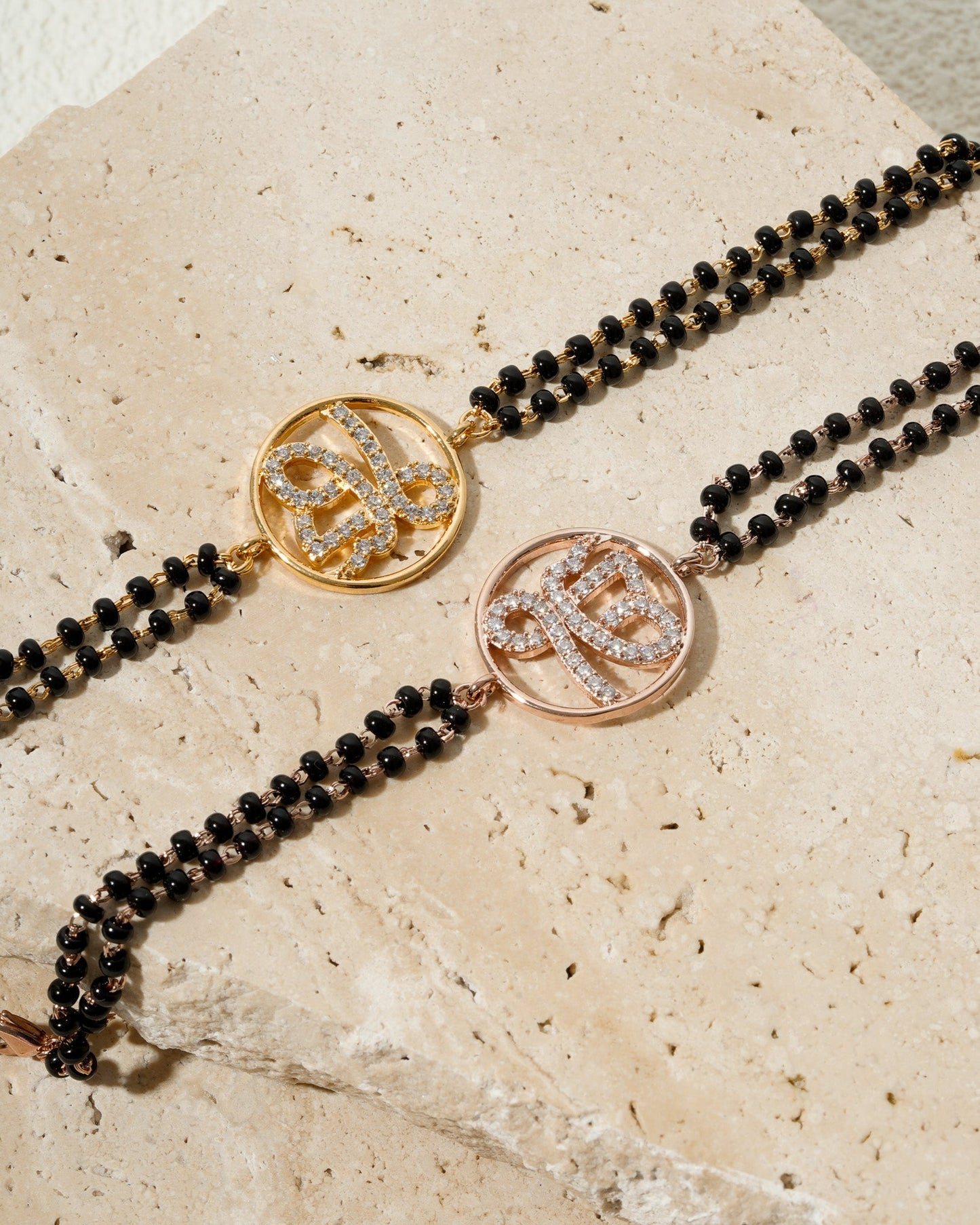 Ik Onkr Bracelets with Mangalsutra beads