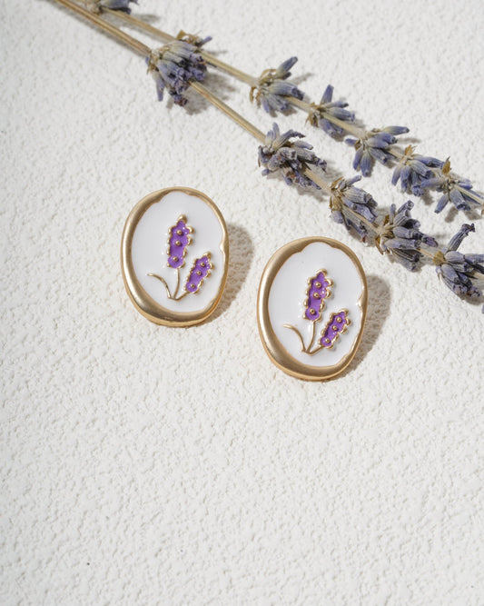 Lavender Bloom Studs