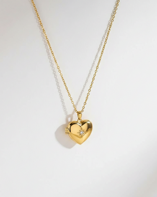 Heart Photo Locket Chain