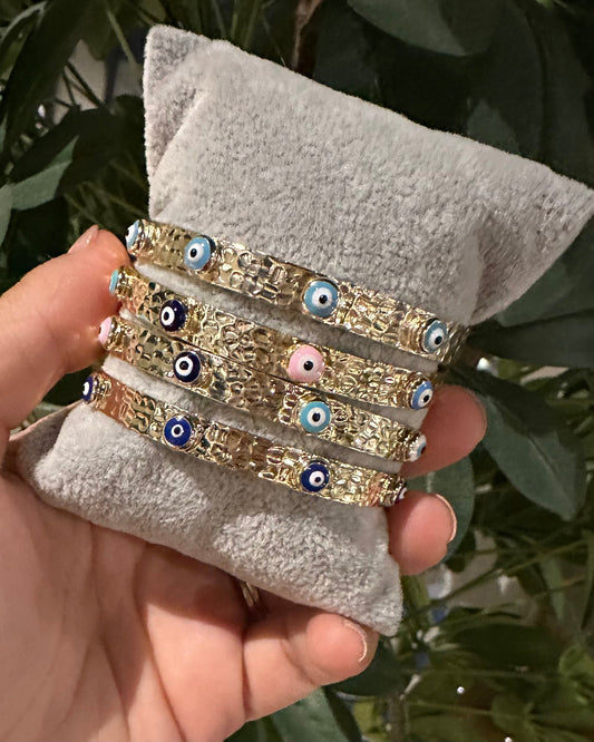 Evil Eye Bangle Bracelet