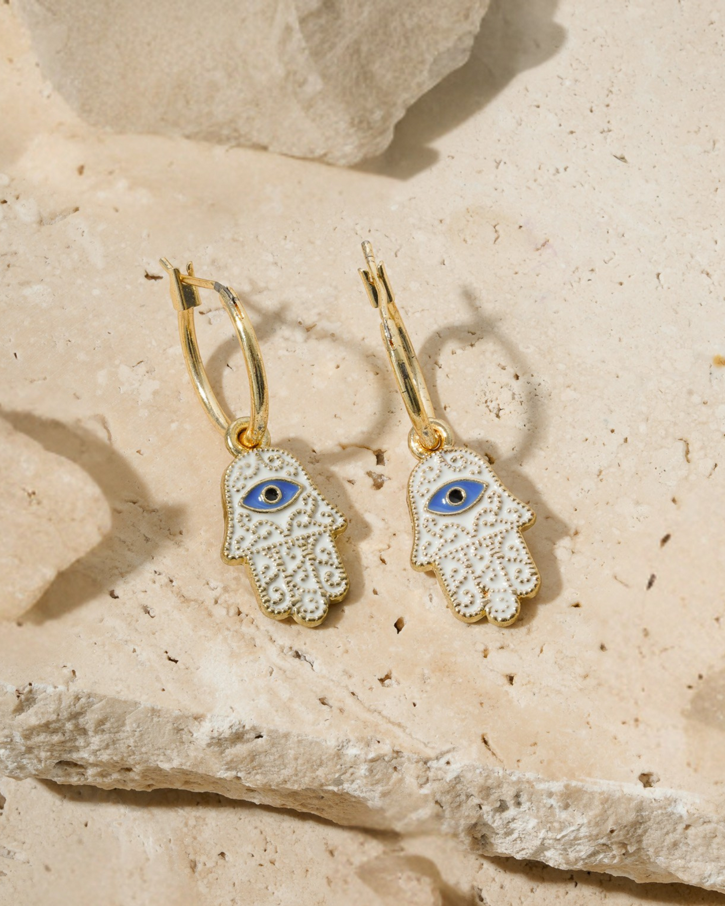 Small Humsa Charm Earring