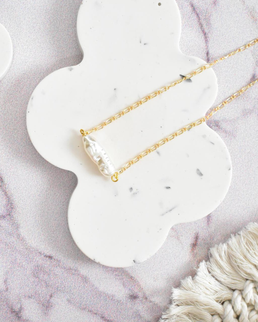 Handmade Pearl Link Chain