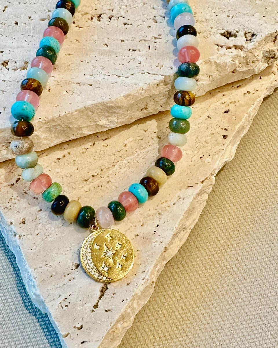 Natural Stones Galaxy Necklace