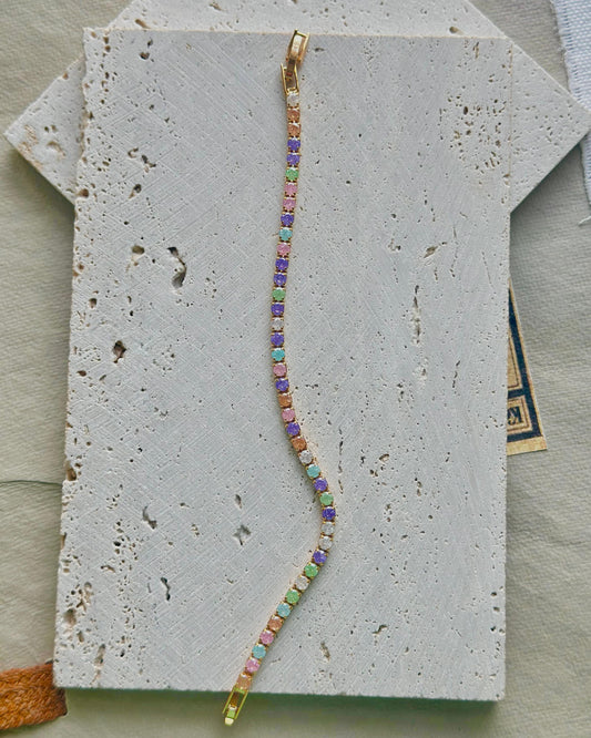 Pastel Prism Tennis Bracelet