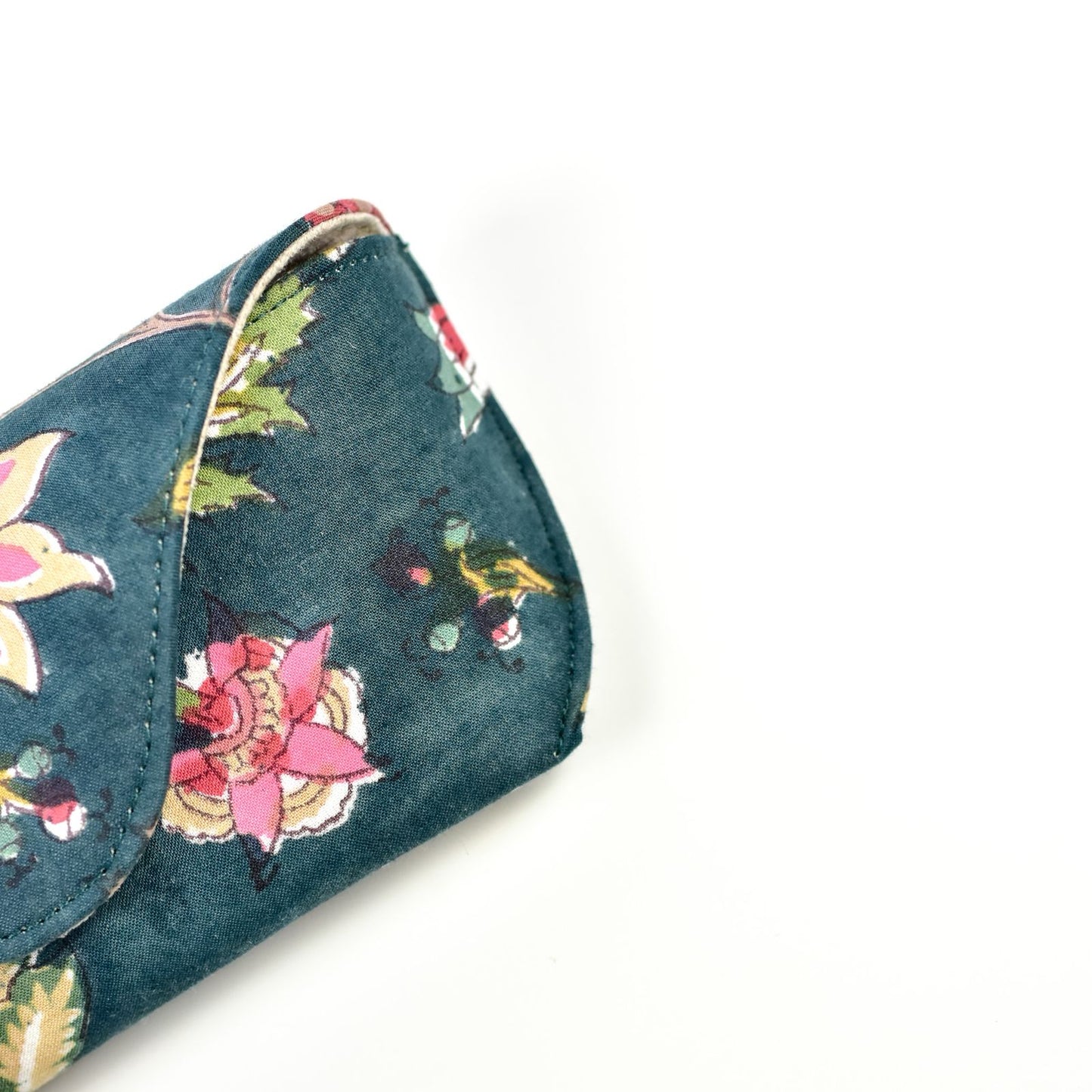 Handmade Cloth Eye Glass Pouches - Dark Green