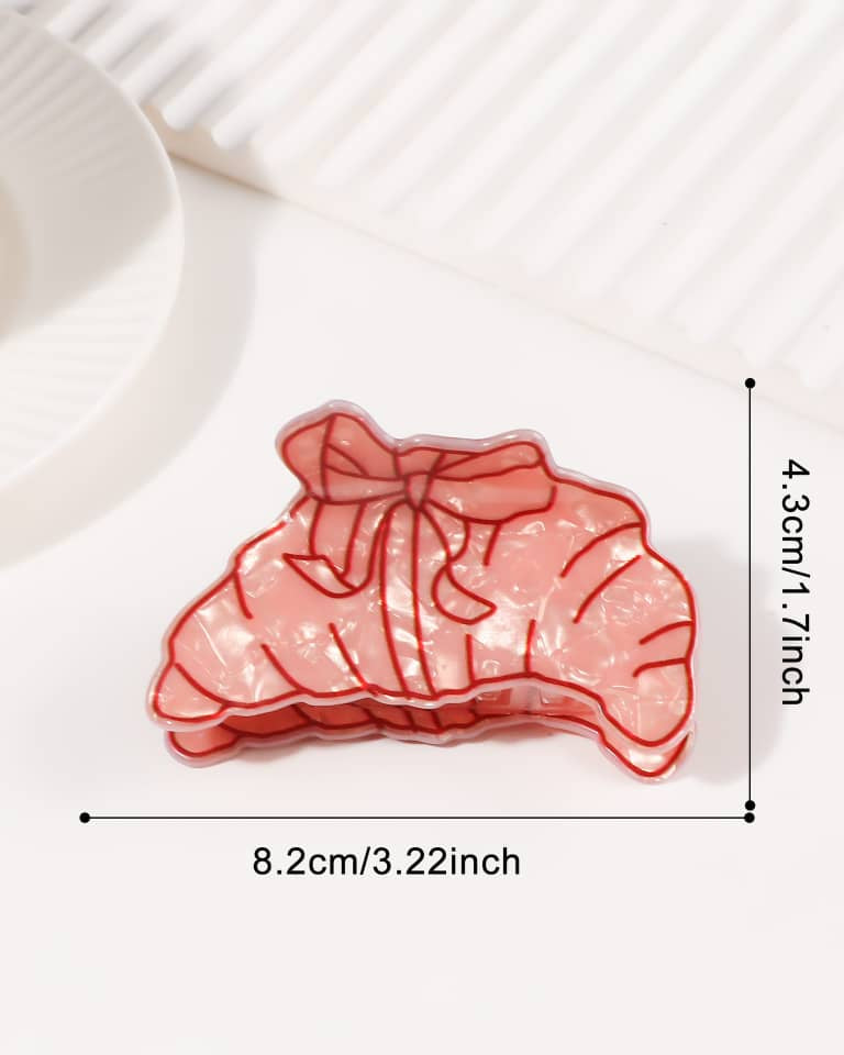 Croissant Hair Claw Clip