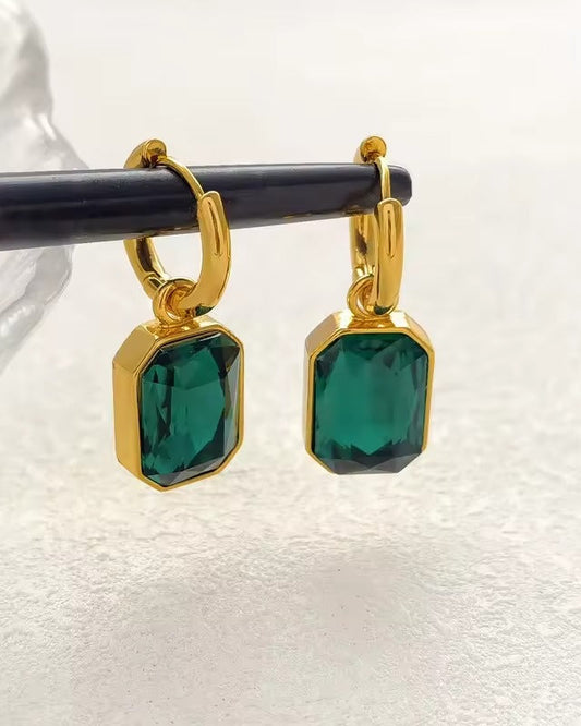 Emerald Royale Drop Earrings