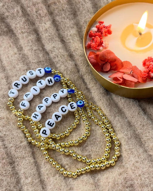 Gold plated beaded Bracelets