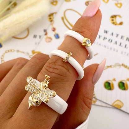 The Golden Nectar Bee Ring