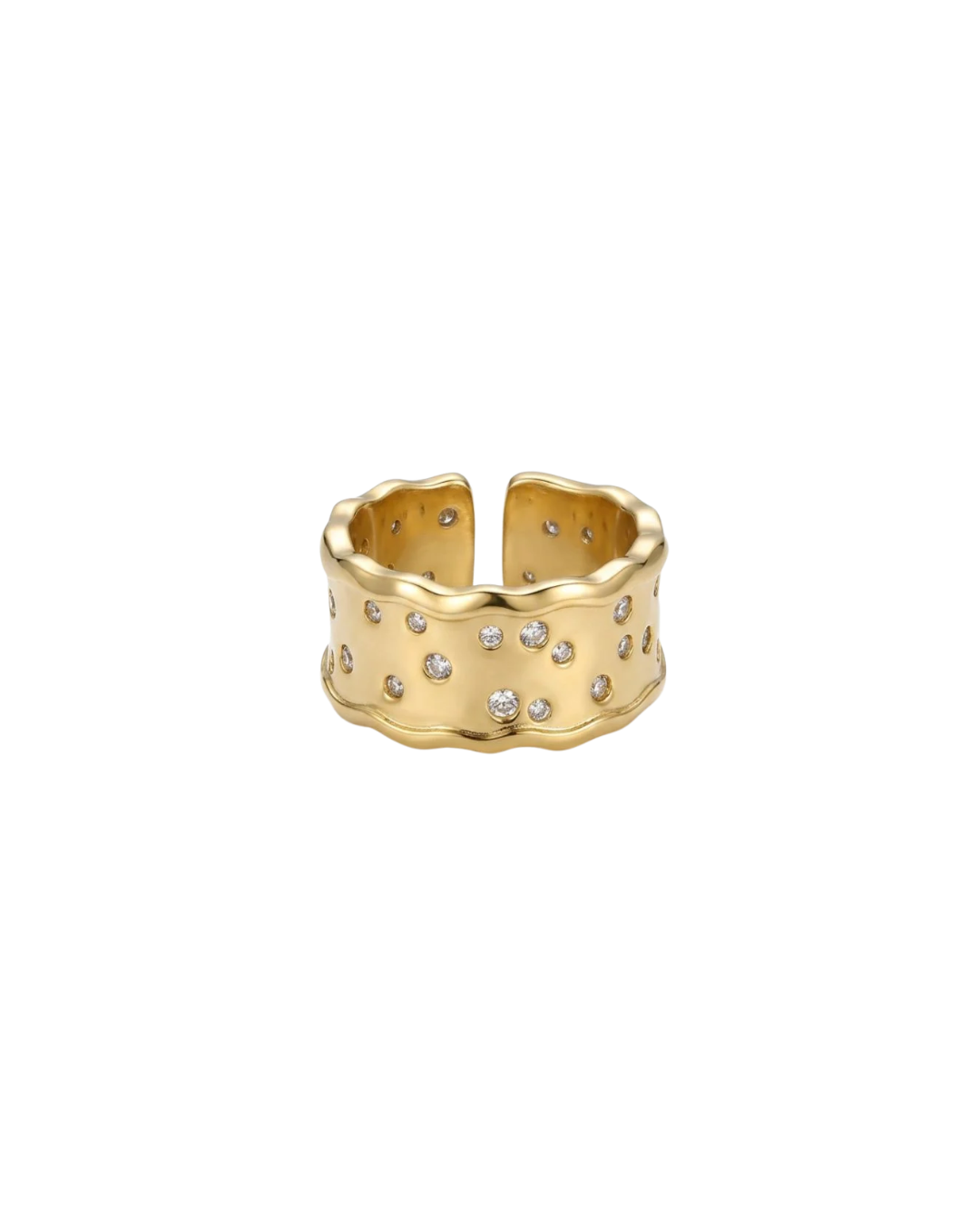 Starlight Fluid Open Cuff Ring