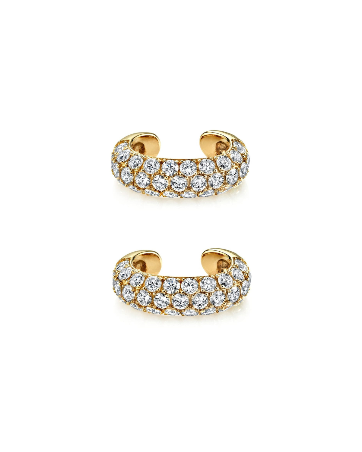 Crystal Huggie Ear Cuffs