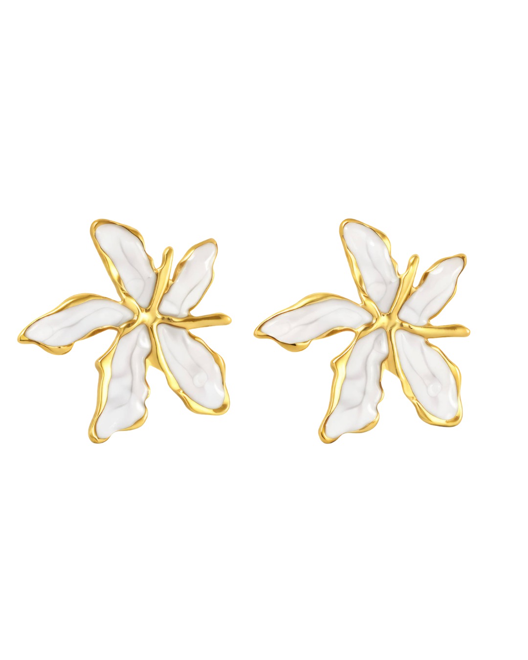 Ivory Lily Statement Studs