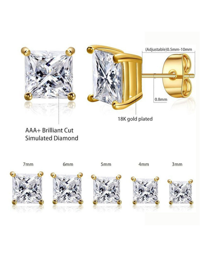Stella Square Studs