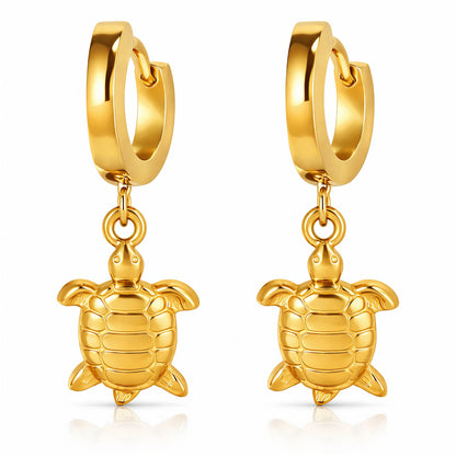 Turtle Drop Earrings