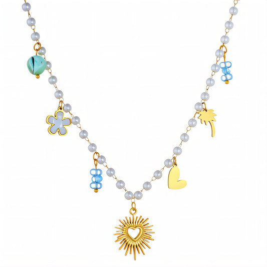 Azure Shoreline Necklace