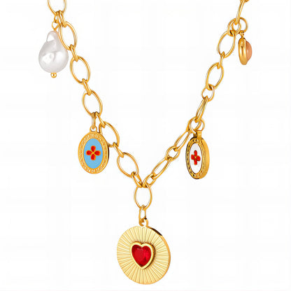 Riviera Orchard Charm Necklace