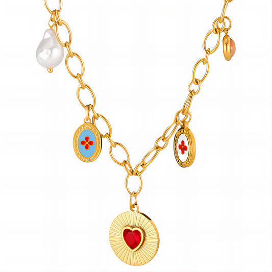 Riviera Orchard Charm Necklace