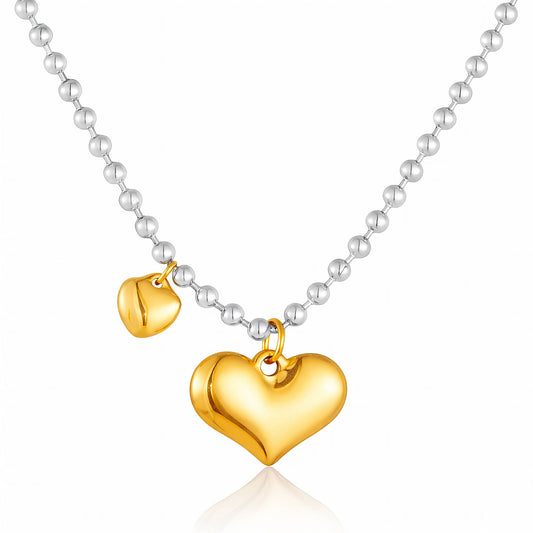 Eternal Gilded Heart Necklace