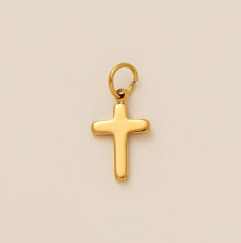 Stone Initials with Charm