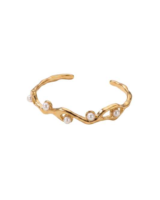 Siren Fluid Pearl Open Cuff