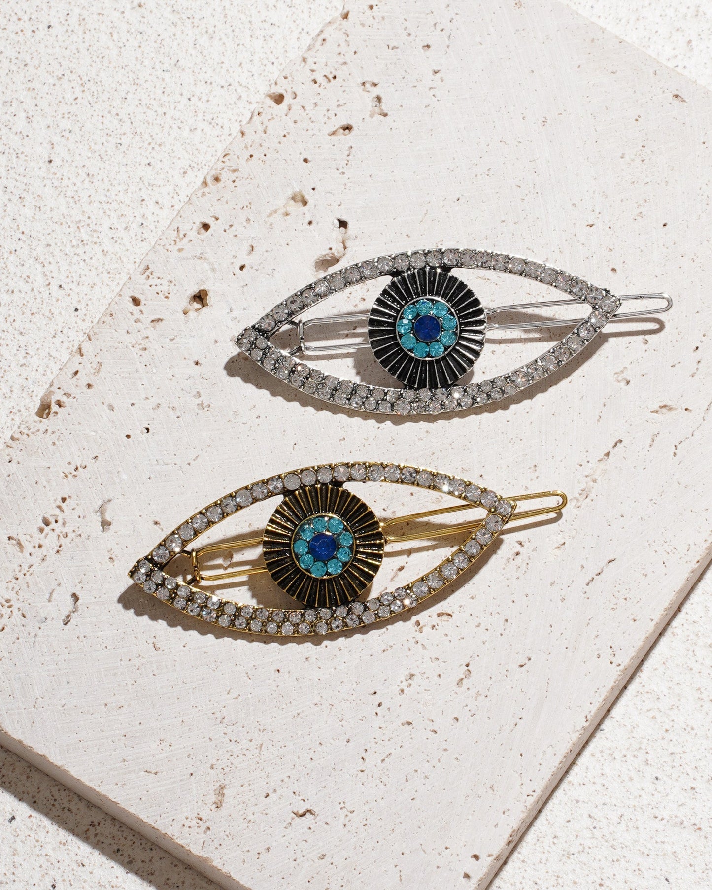 Stone Evil Eye Hair Pin