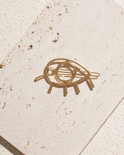 Golden Evil Eye Hair Pin