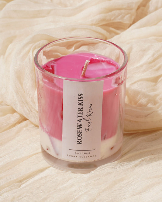 Rosewater Kiss Candle