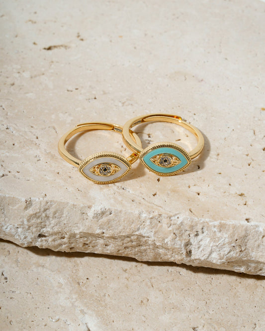 Enamel Evil Eye Ring
