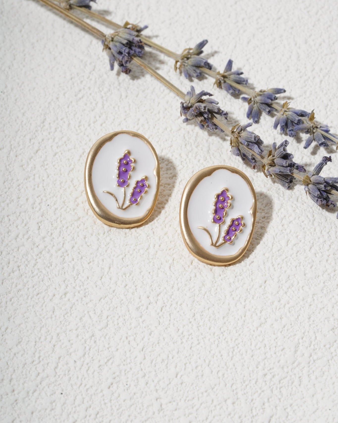 Lavender Bloom Studs