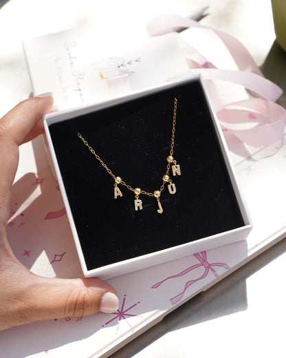 Dainty Name Charm Chain