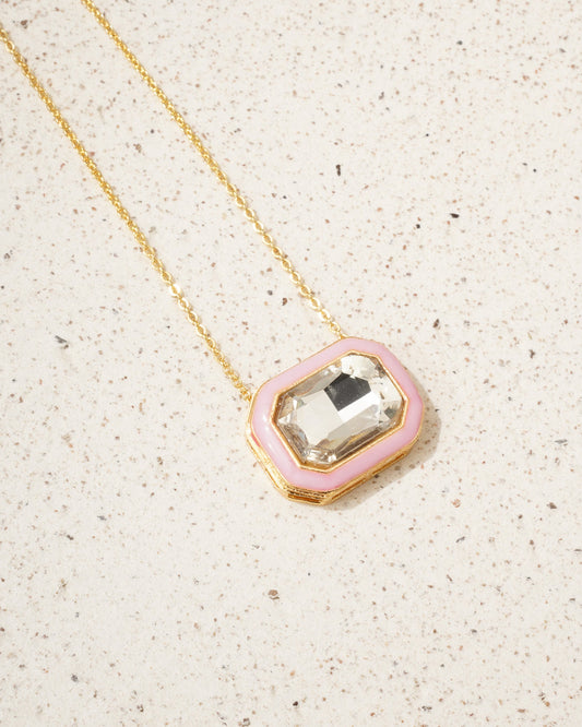 Pink Aura Crystal Chain