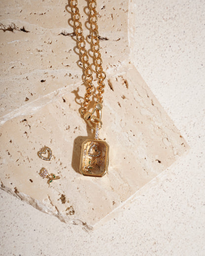 Floating Charm Necklaces - Vertical