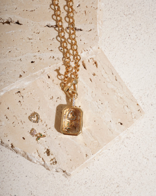 Floating Charm Necklaces - Vertical