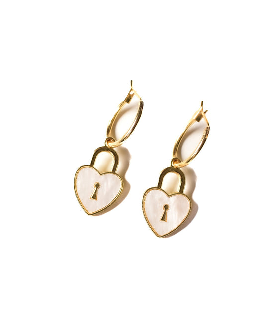 Heart Lock earrings
