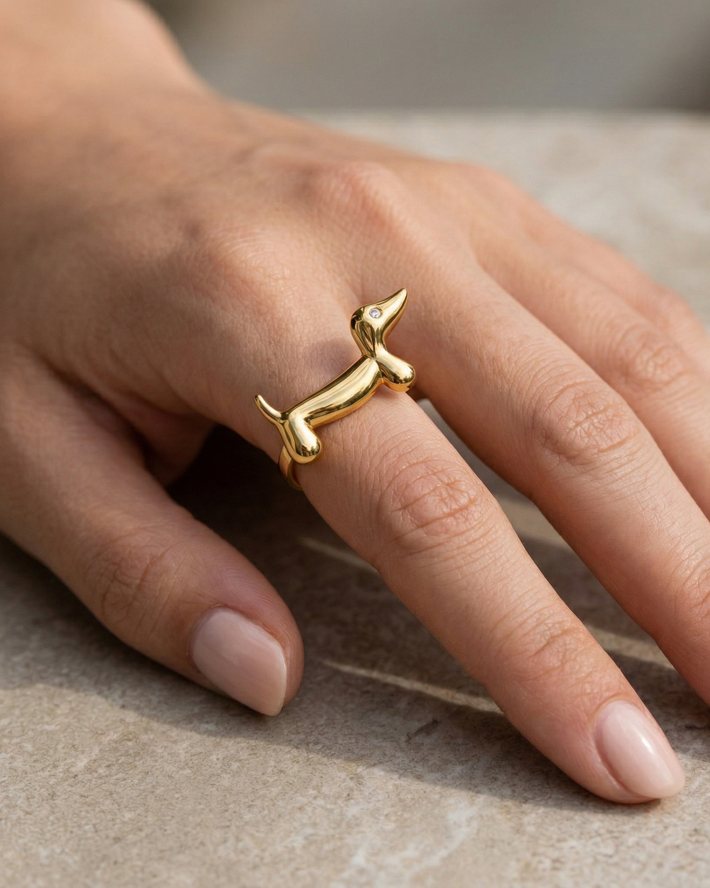 Goldie Pup Ring