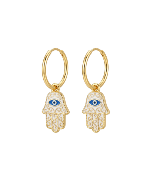 Hamsa Hand Hoops