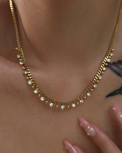 Starlight Draping Choker Necklace