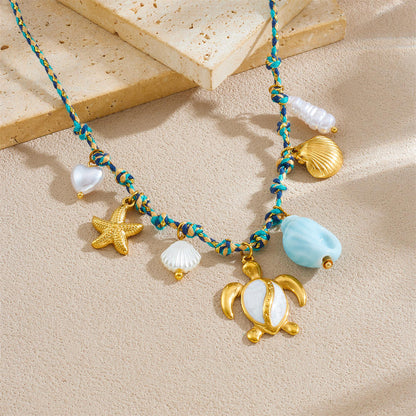 Gilded Pacifica Cord Necklace
