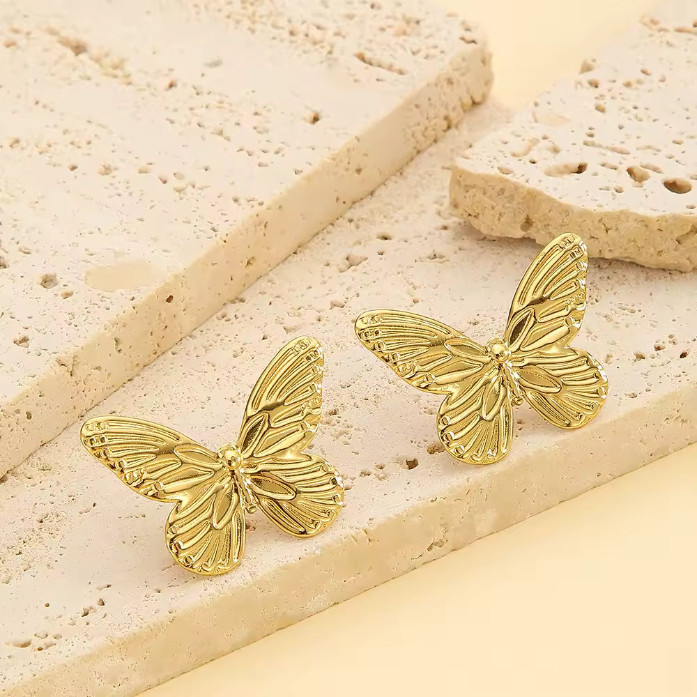 Ethereal Wings Stud Earrings