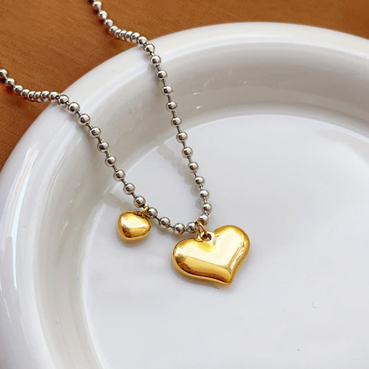 Eternal Gilded Heart Necklace