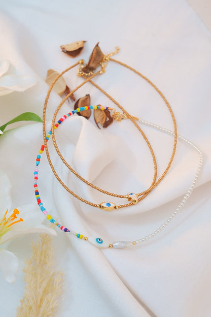 Multi Color Beaded Evil Eye